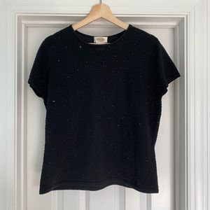 Talbots Wool Embellished Top